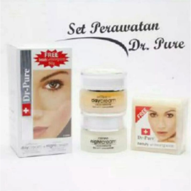 DR PURE SET + SABUN WHITENING CREM BPOM