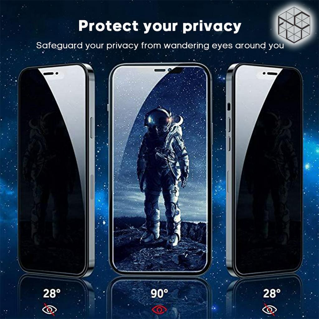 Tempered Glass Screen Guard Pelindung Layar Anti Spy Private Clear for iPhone X 11 12 13 14 Series