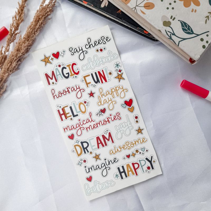 

cute sticker quotes custom korea aesthetic