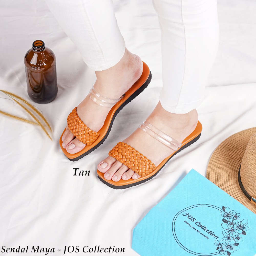 Sandal Wanita Model Slop Tali Mika - Maya by JOS Collection