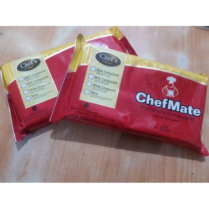 

Chefmate Dark chocolate compound 500gr / coklat DCC BERKUALITAS