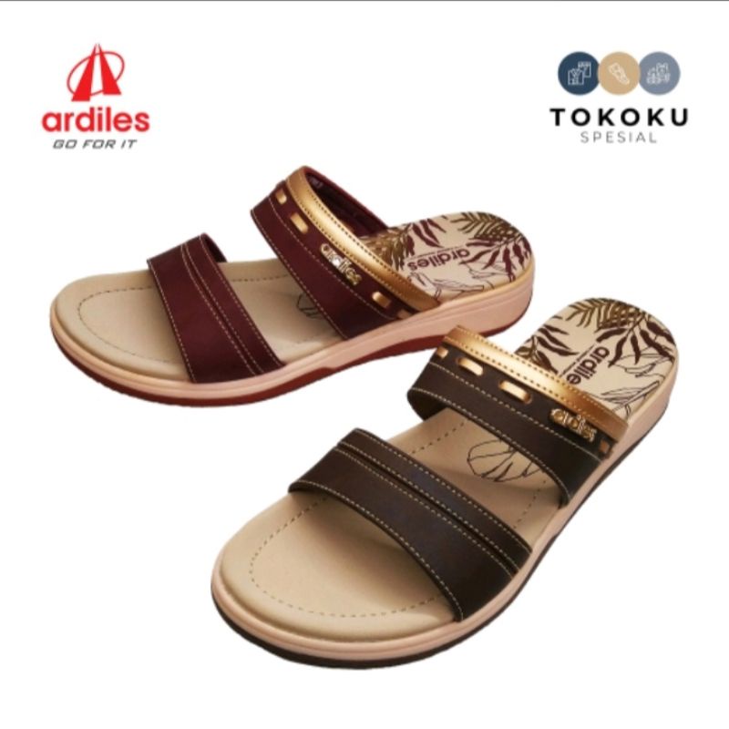 Sendal Flat Ardiles Blackpink 38 - sendal casual wanita flat