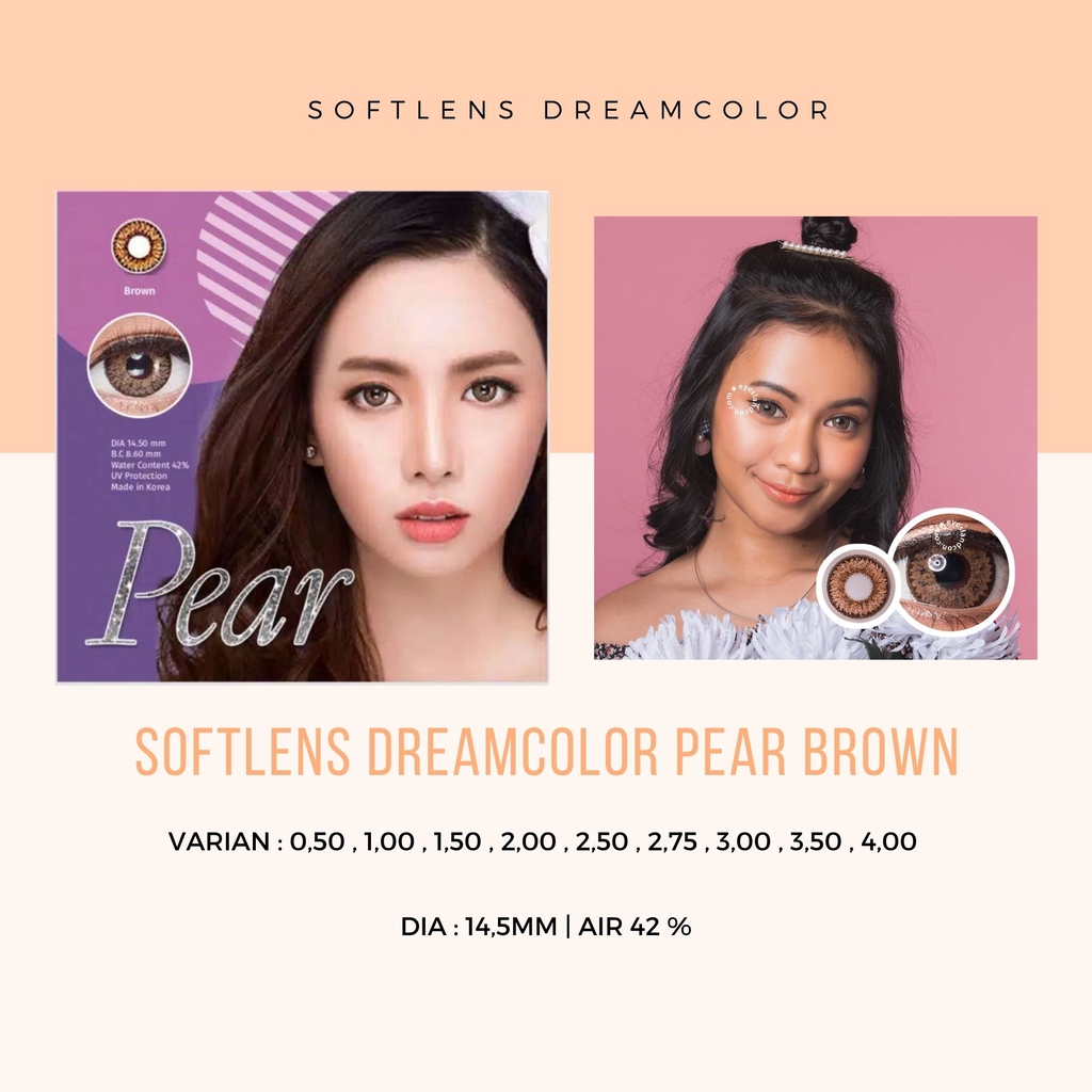 Softlens Dreamcolor Pear Brown Minus