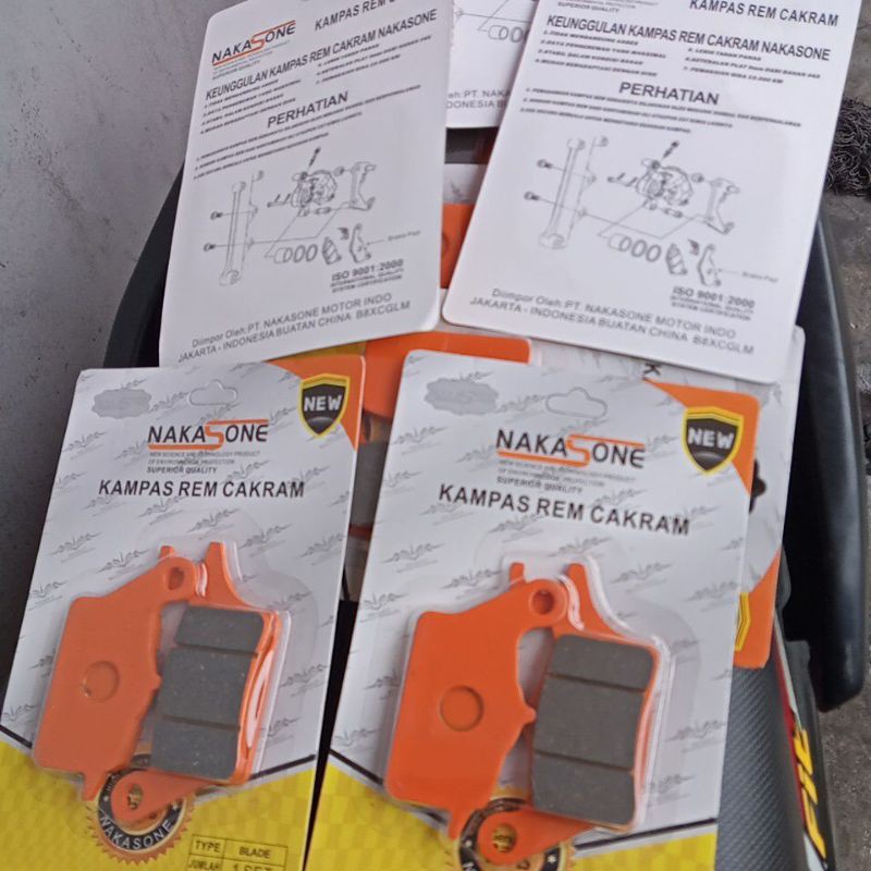 Kanvas rem ,depan motor Honda Blade& Revo Fi