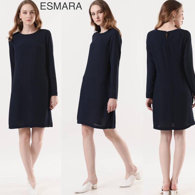 SALE Esmara navy longsleeves simple dress