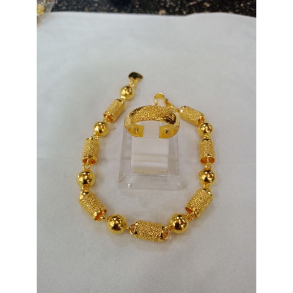 gelang set cincin emas penang