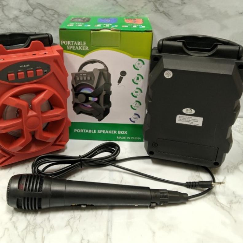 Speaker Bluetooth HF-S288 + Mic Karaoke Wireless Portable Speaker/Speaker Murah/Salon Karaoke HF S28