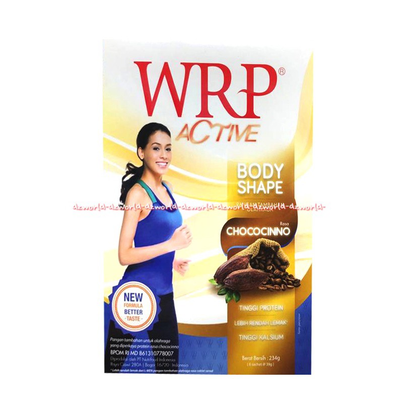 WRP Active Body Shap Chococinno Susu WRP 210gr Susu Diet Untuk Wrp Susu Rasa Coklat Choco Cino W R P