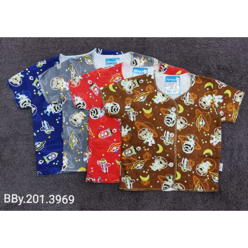 Baju bayi 0-3m NASUKA halus isi 3/ Baju bayi new born / baju bayi Premium-2pc Bj Pndk space