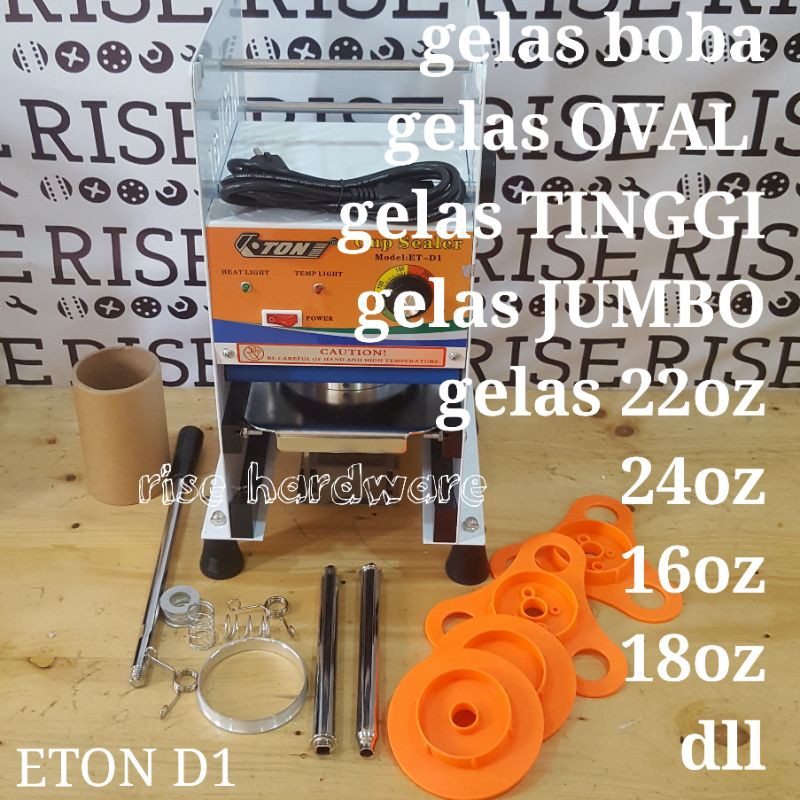 cup sealer GELAS TINGGI 22oz manual mesin press by eton ET atau CT D1