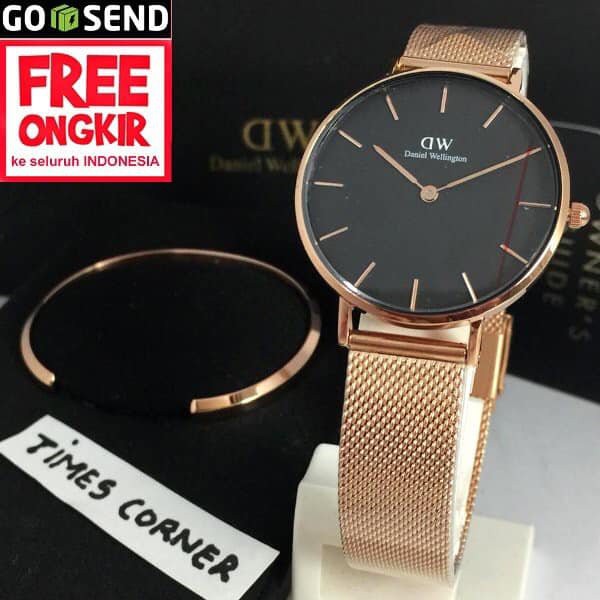 TERBARU      Daniel Wellington petite rosegold 32mm original plus gelang DW ori    TERLARIS,