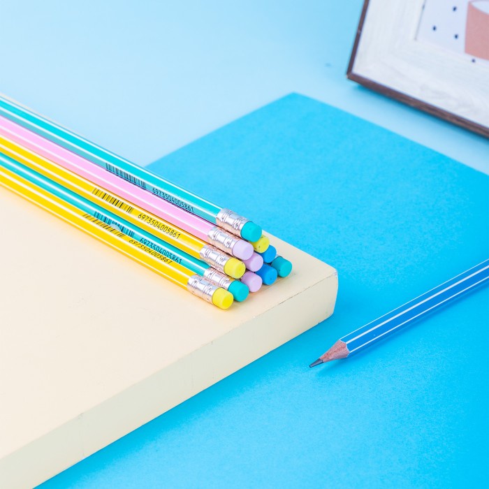 

TULIS-ALAT- DELI PENSIL 2B HEXAGONAL LAPISAN LUAR WARNA PASTEL 12PCS EC011-2B -ALAT-TULIS.