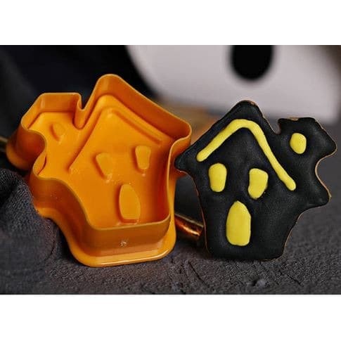 Fondant Plunger Cutter - Cetakan Fondant Pumpkin Ghost Theme (4pcs)