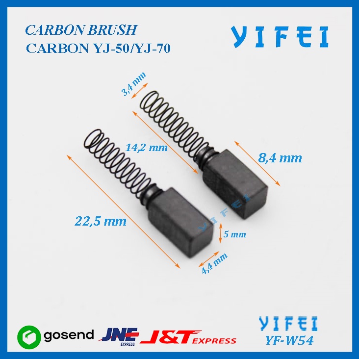 CARBON BRUSH YIFEI YF-W54/CARBON YJ-50/YJ-70