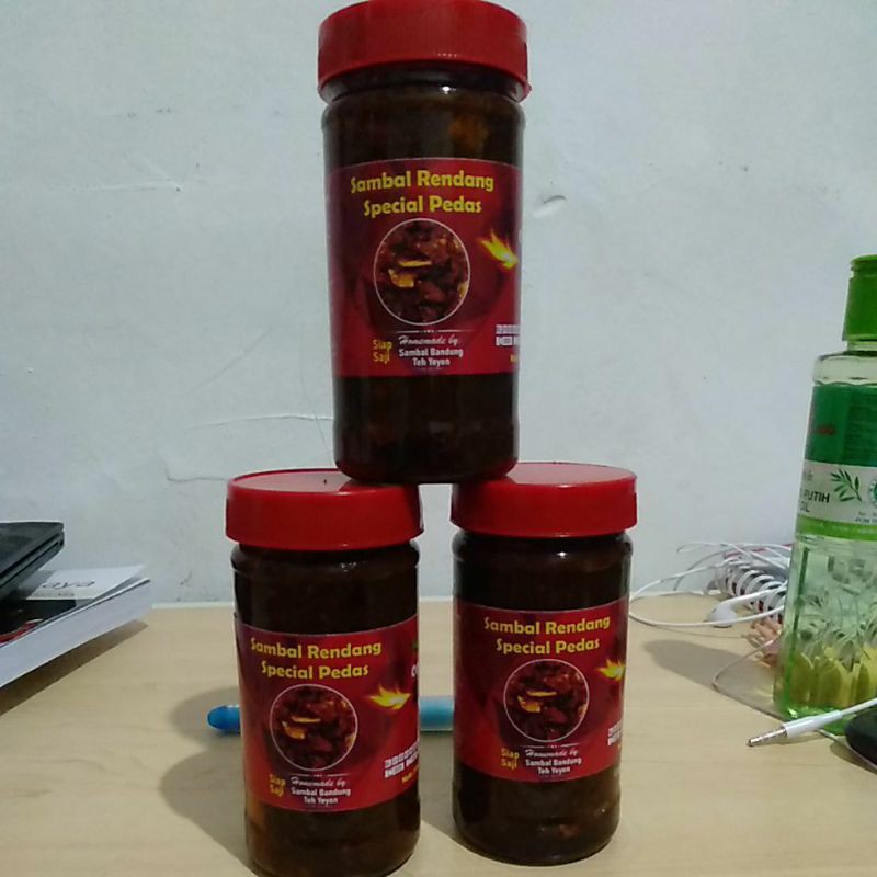 

Sambal Rendang Spesial Pedas Teh Yeyen
