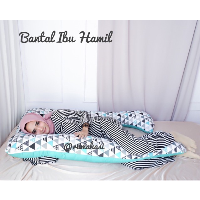 Bantal Hamil Jumbo Premium Untuk Ibu Hamil dan Menyusui Sarung Bisa Di Lepas By Ndollolo