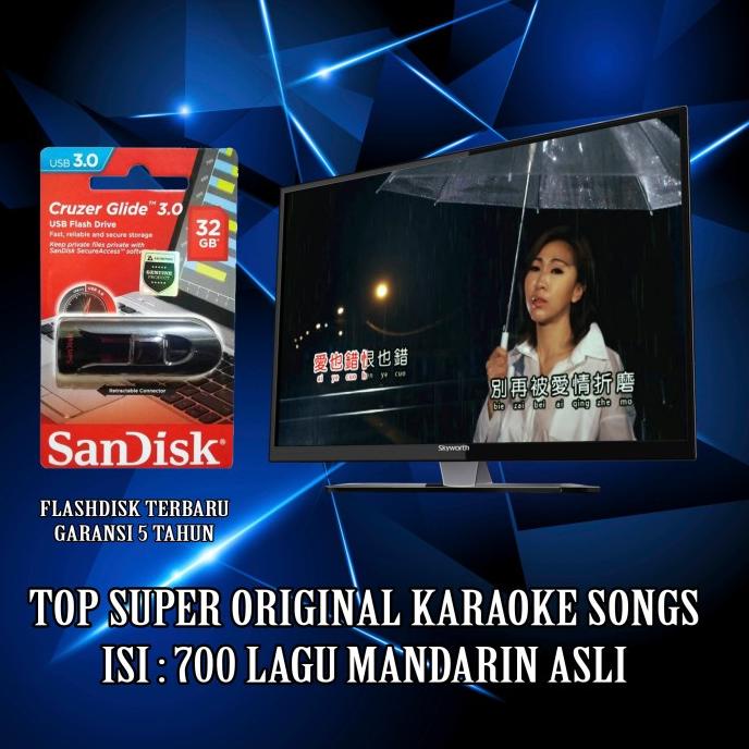 USB Sandisk 32Gb Isi 700 Lagu Karaoke Mandarin Termurah