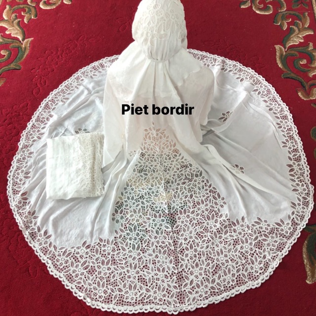 Mukena sutra bordir kerancang bukittinggi