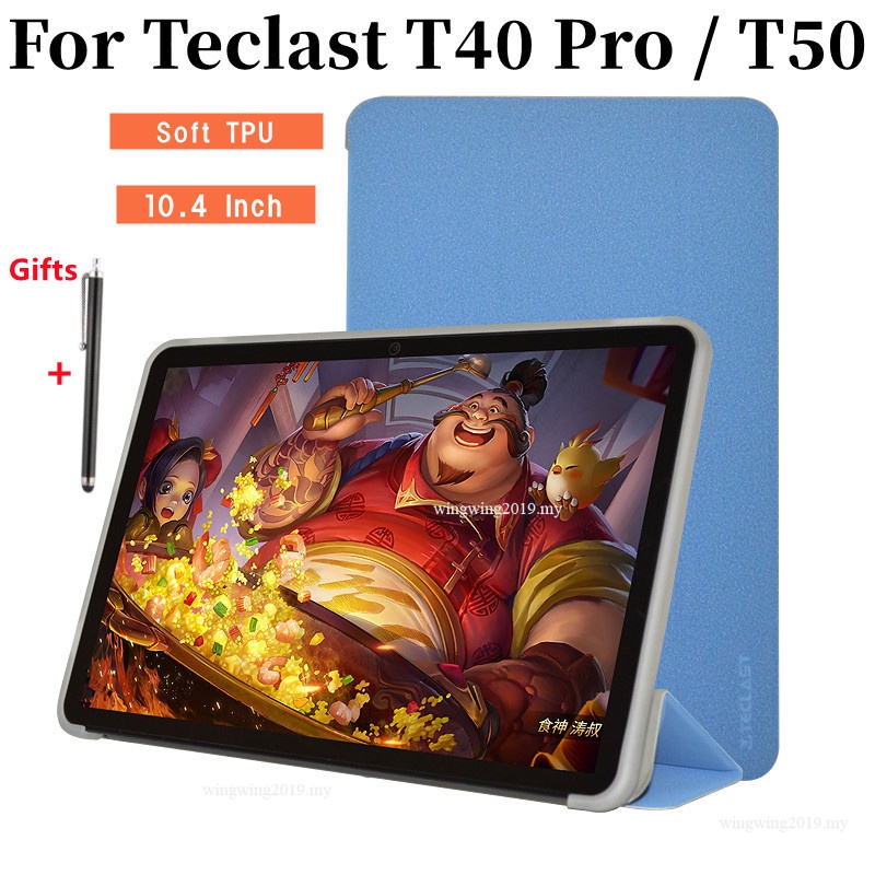 Casing Pelindung Untuk Teclast T40 Pro 10.4&amp;quot;Casing Tablet Pc Ultra Tipis Bahan Kulit Pu Untuk T50 + Film Hadiah