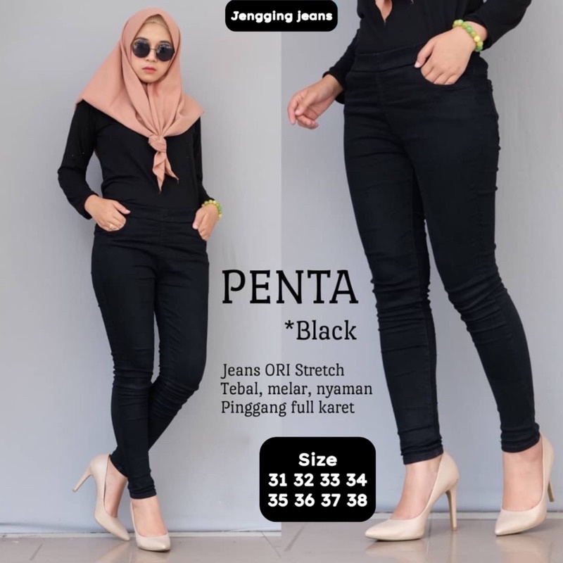 PENTA JEGGING JEANS POLOS // JEGGING JEANS WANITA