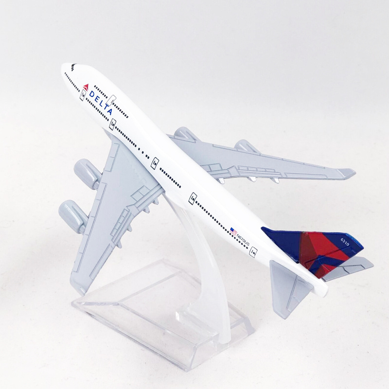 16cm Delta Air Lines B747 US Boeing 747model Pesawat Diecast Metal Airplane Pesawat Hadiah Dekorasi