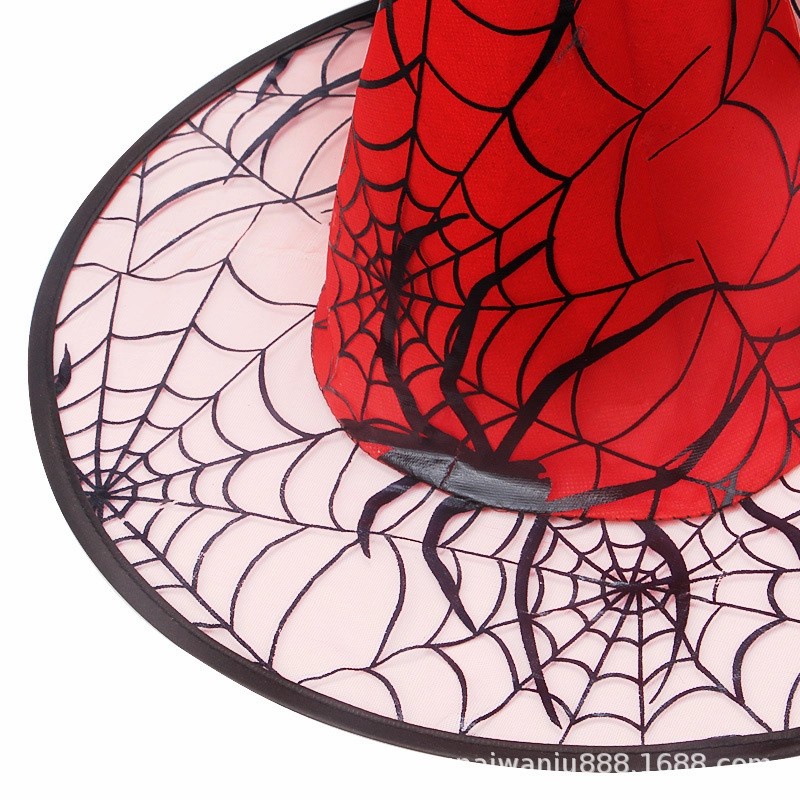 Topi Halloween Spider Web Kostum Haloween Cosplay Laba2 Witch Murah