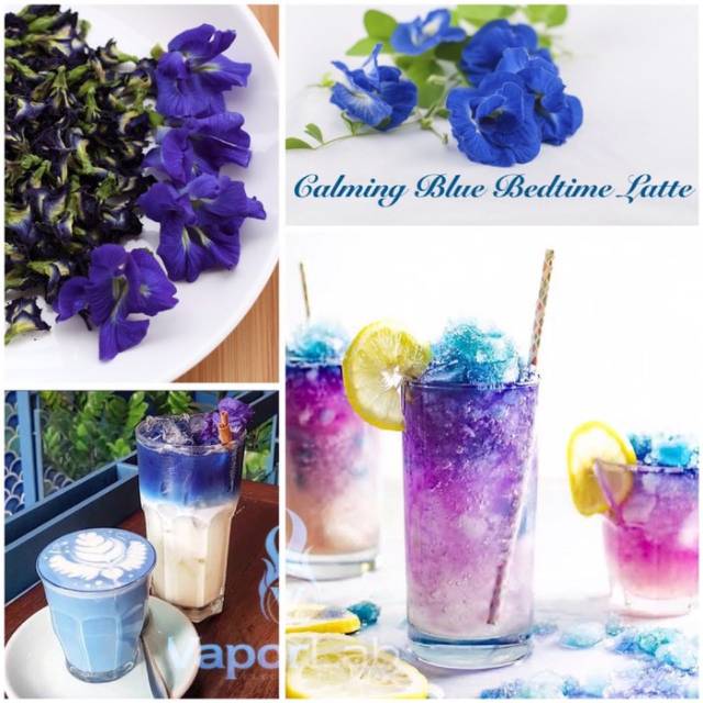 

Dried 100 % organic butterfly pea flower teh bunga telang kering herbal alami