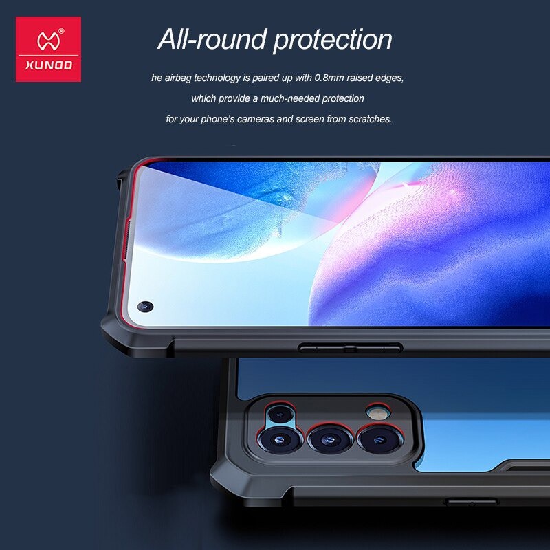 PROMO Case OPPO Reno 5 Shockproof Casing Transparan Clear Pelindung HP Hardcase