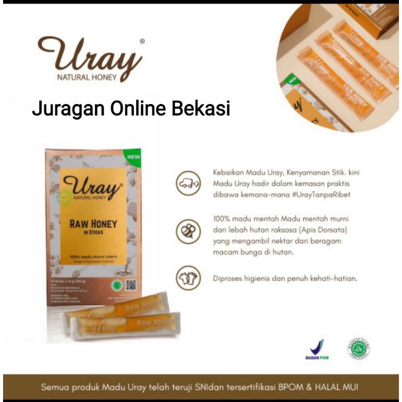

MADU URAY RAW HONEY STICK SACHET [10pcs]