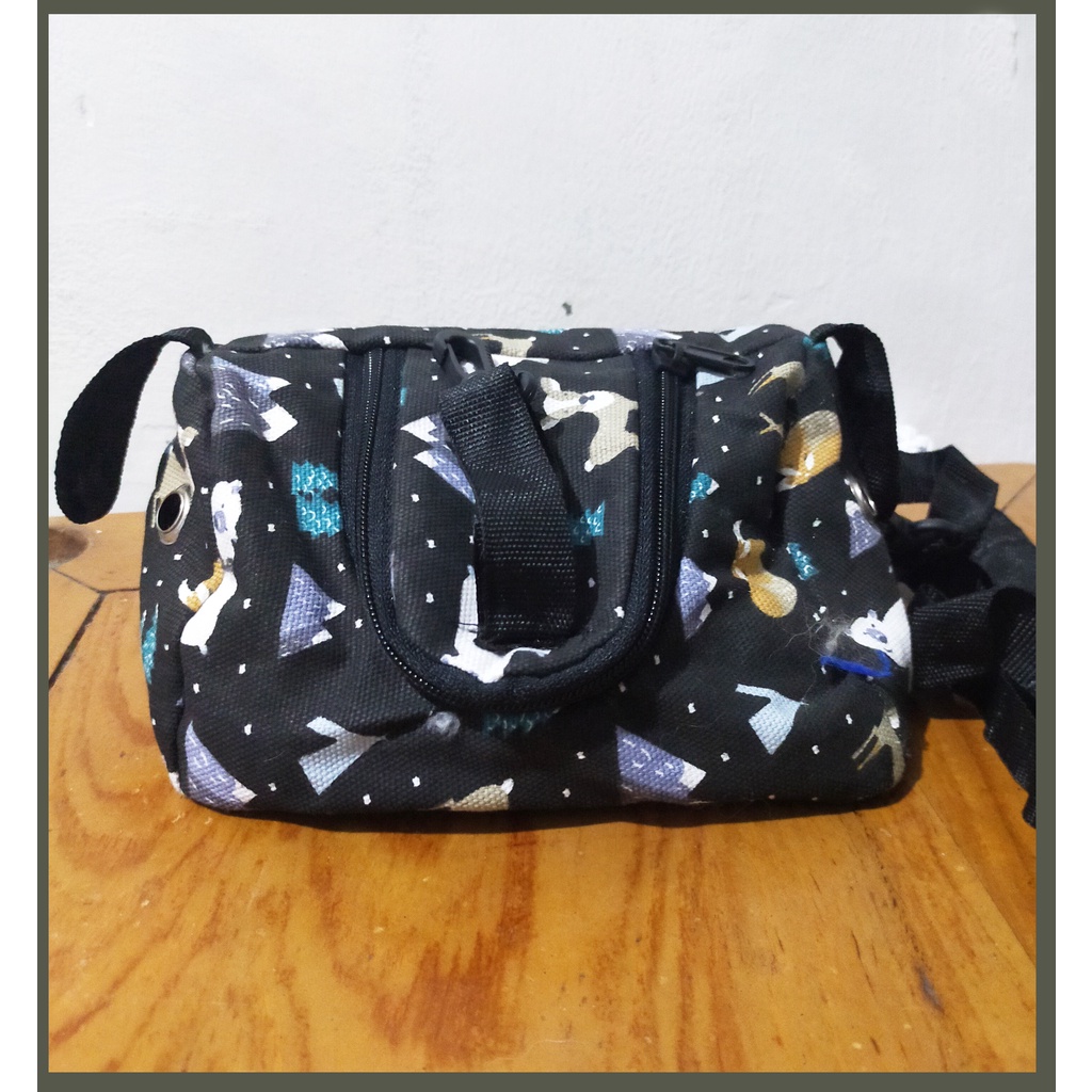 travel bag sleeping pouch sugar glider model Tas mini 2 in 1