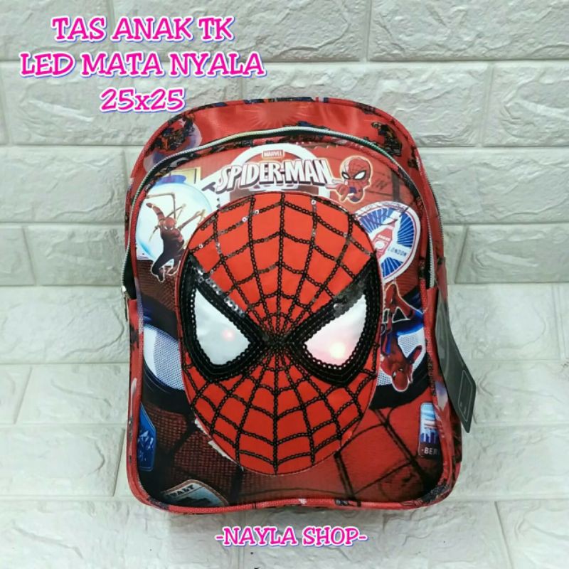 RANSEL KARAKTER LED SPIDERMAN/C.AMERICA TK/SD