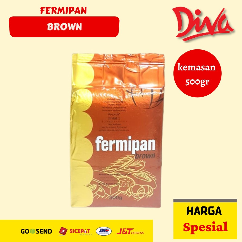 

[500gr] Fermipan Brown / Pengembang Kue Kemasan Coklat