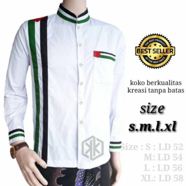 Koko palestina | kemeja palestina | koko pekalongan