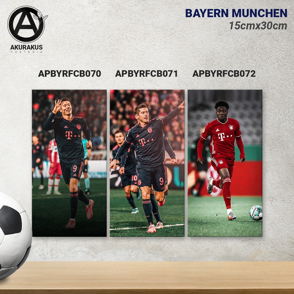 WALL DECOR HIASAN DINDING POSTER BAYERN MUNCHEN FC APBYRFCB070-072