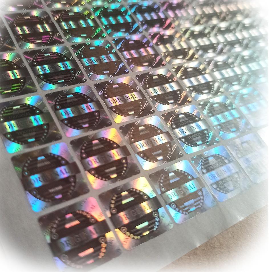 

L4gi rame Stiker Hologram Kotak SILVERCodeeI. 5.XO1