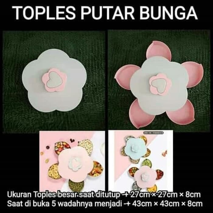 TOPLES BUNGA / TOPLES MAKANAN PERMEN PUTAR MEKAR