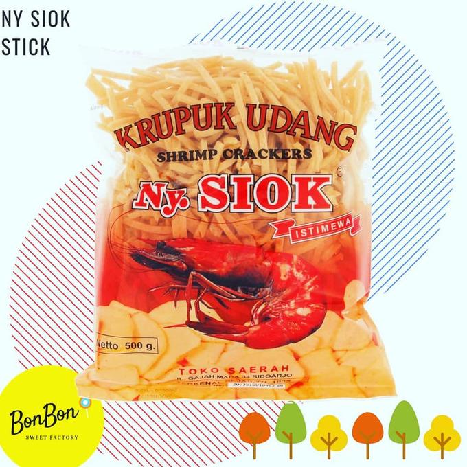 KRUPUK NY SIOK STIK / KERUPUK UDANG MENTAH / NYSIOK STICK PANJANG