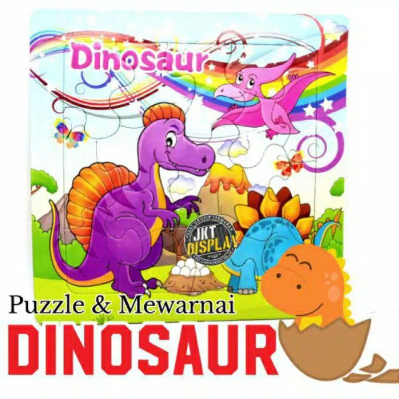 D5 Mainan Puzzle &amp; Mewarnai 2in1 | Edukasi Anak Puzle Bongkar Pasang Motif Kartun Karakter