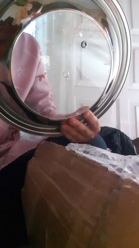 Tutup Panci Wajan Penutup Kuali Pentol Knop Handle Penggorengan Wok Pan Stainless Steel Anti Panas