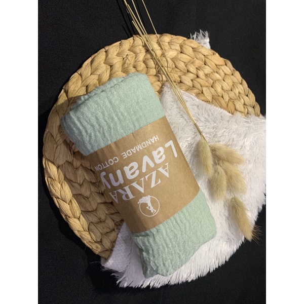Pashmina crinkle cotton hijab pashmina kusut By:AZARA-Mint