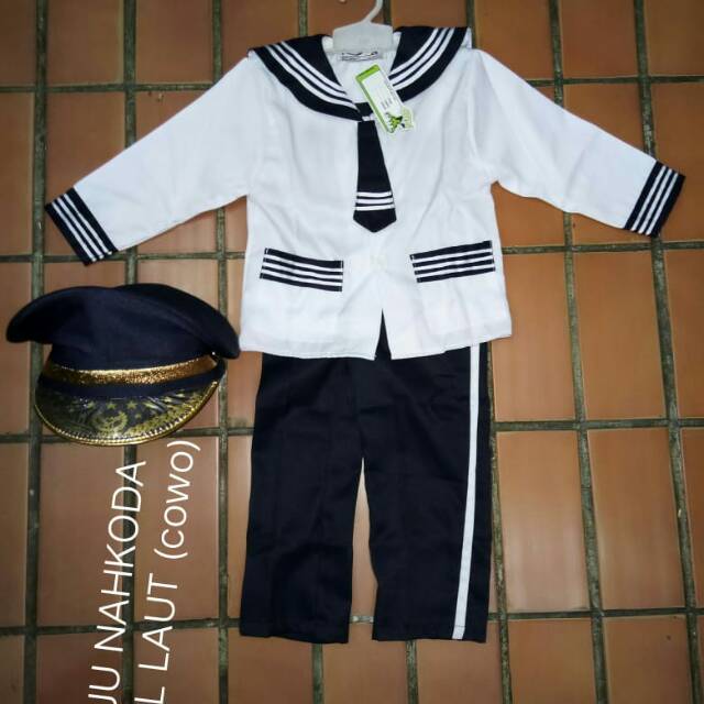 Baju propesi nahkoda anak