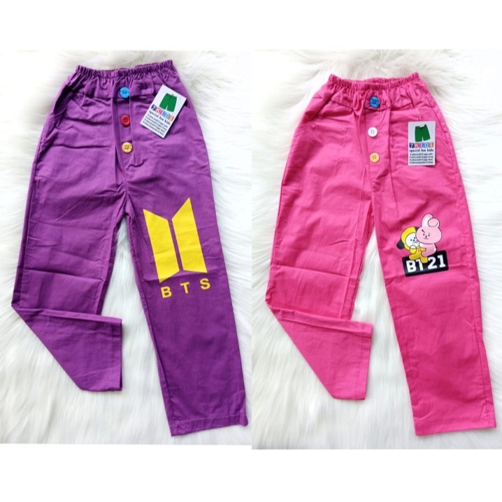 Celana Panjang Anak Perempuan Karakter BTS