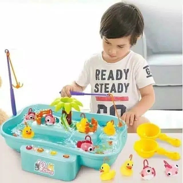 PROMO COD MAINAN PANCINGAN IKAN BEBEK FISHING GAME ELEKTRONIK FU-1116 - Mainan Anak Cewek Cowok  Murah Dan Lucu