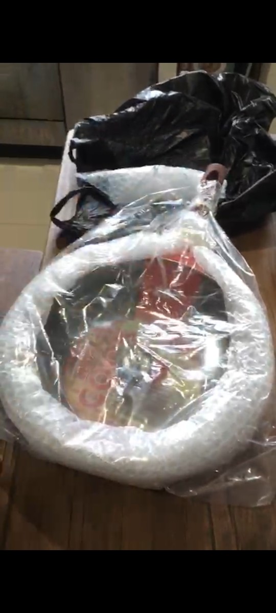 Cypruz Fry Wok / Wajan Penggorengan Marble Gg Kayu 28 Cm