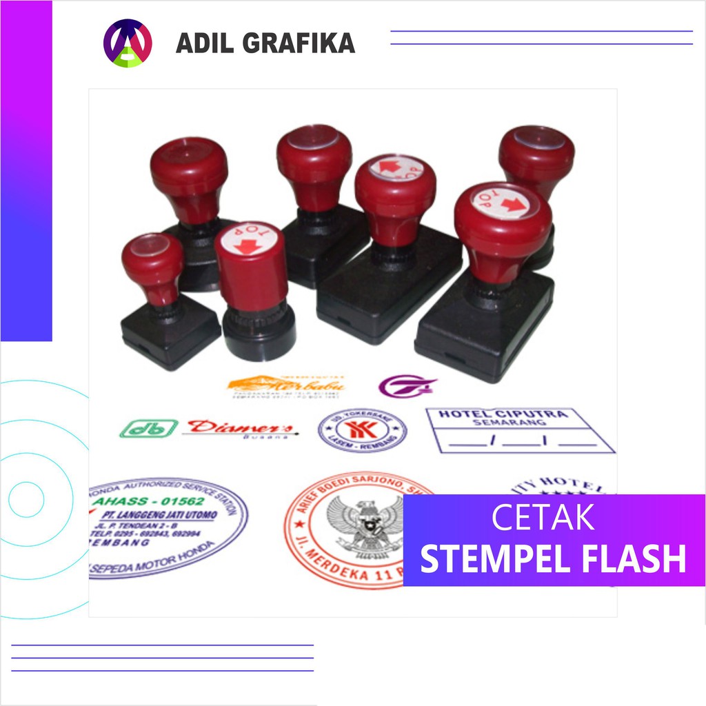 Cetak Stempel Flash