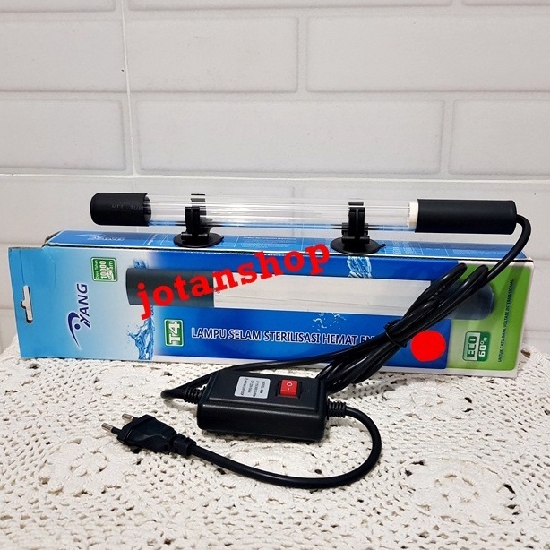 YANG LAMPU CELUP UV 20 watt 20W ultraviolet LAMP sterilisasi kolam aquarium aquascape toren air