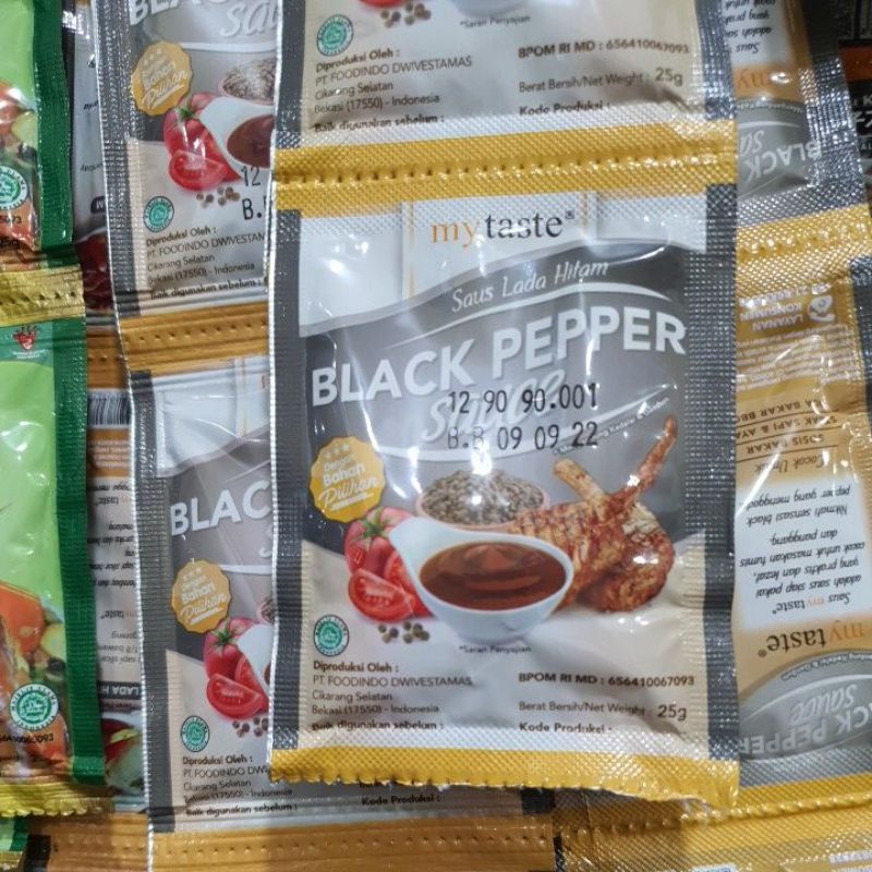 

MY TASTE SAUS BLACKPAPER 25GR