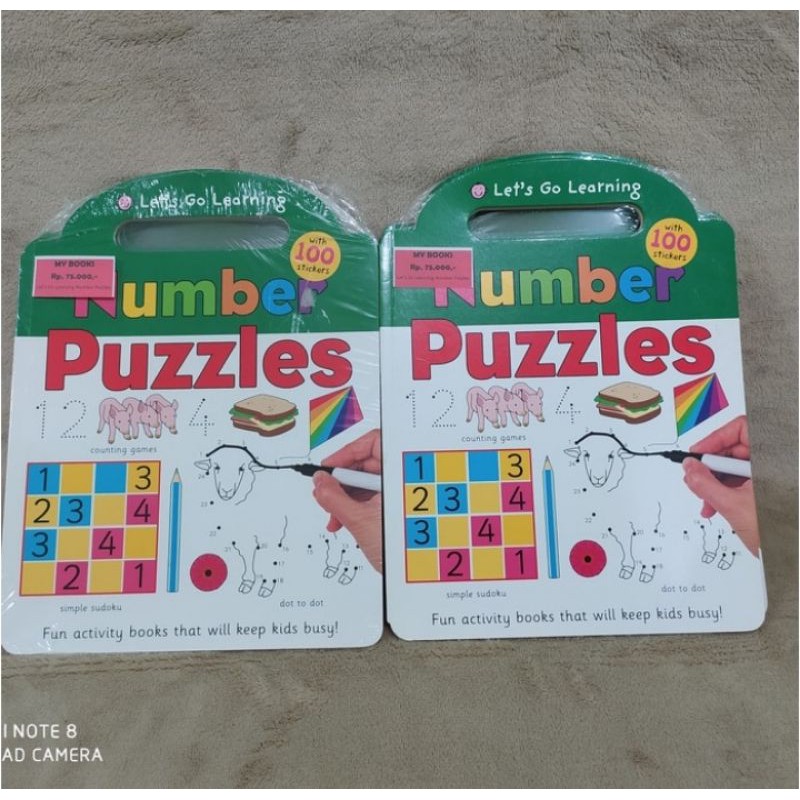 Import Book Activity Book for Children - Number Puzzles