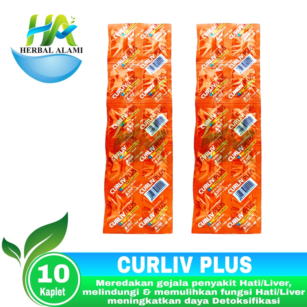 Curliv Plus Tablet Setrip Isi 10 Tab - Menjaga Kesehatan Fungsi Hati