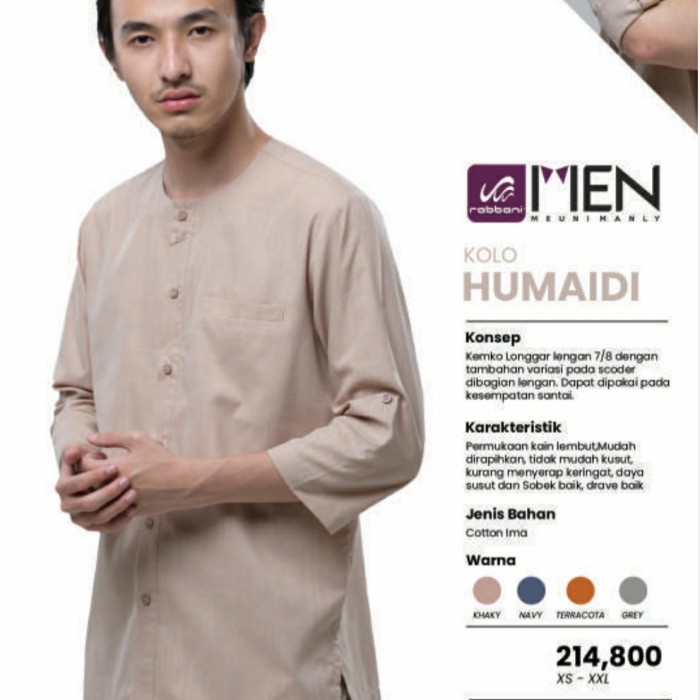 Rabbani Kolo Humaidi Koko Longgar Baju Muslim Pria